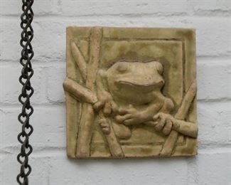 Ceramic Frog Wall Plaque