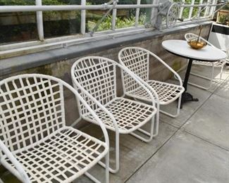 White Garden / Patio Chairs (Set of 4)