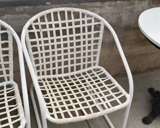 White Garden / Patio Chairs (Set of 4)
