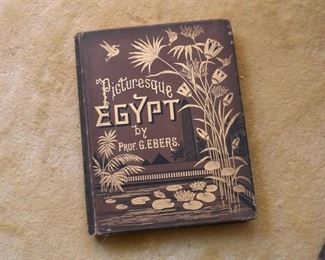 Antique Book - Picturesque Egypt by Prof. G. Ebers 