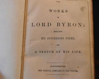 Antique Book - The Works of Lord Byron