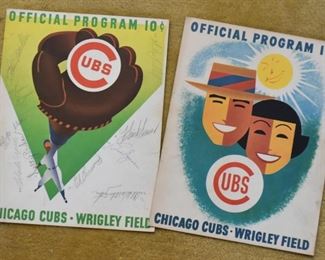 Vintage Chicago Cubs Programs 