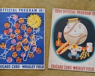 Vintage Chicago Cubs Programs 