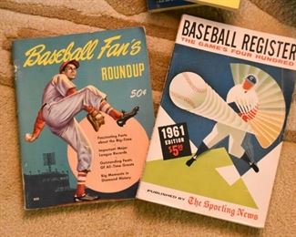 Vintage Baseball Fan's Roundup Magazine, 1961 Baseball Register