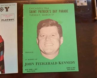 1964 Chicago Saint Patrick's Day Parade Program - JFK