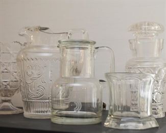 Crystal & Glassware - Pitchers, Decanters, Vases, Jars, Etc.