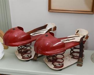 Vintage Spring Shoes / Jumping Toy