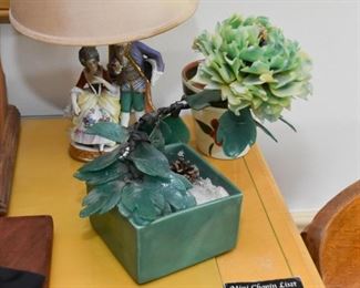 Jade Flower Sculpture / Statue