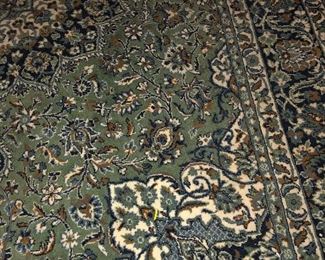 Large area wool rug