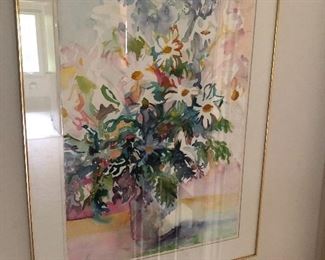 framed watercolor