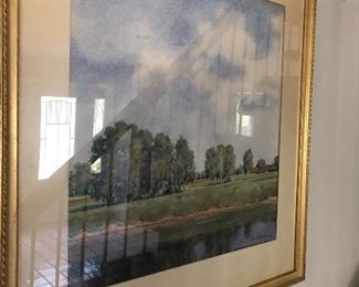 framed watercolor