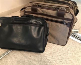 Luggage and leather briefcase