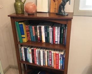 book case and several books to look over!