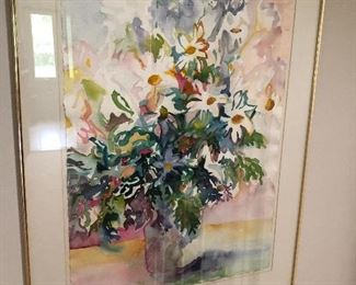 framed watercolor