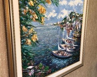 Framed acrylic