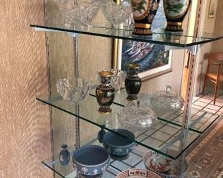 Crystal, cloisonne', Wedgewood and asian porcelain