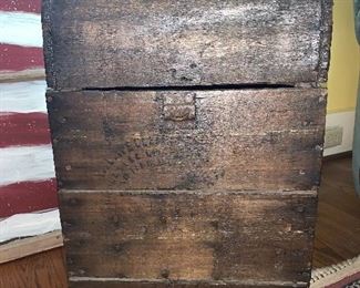 Antique Higham Rocker lid box