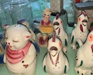 Vintage salt and pepper shakers