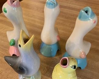 Vintage pie birds