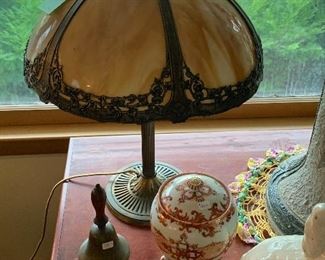 Miller slag glass lamp