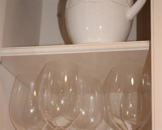 Stemware and Pitcher