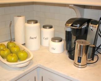 Canisters, Keurig  and Coffee Grinder