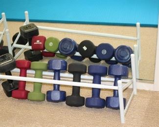 Dumbbells  and Rack