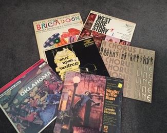 Large collection of LPs.