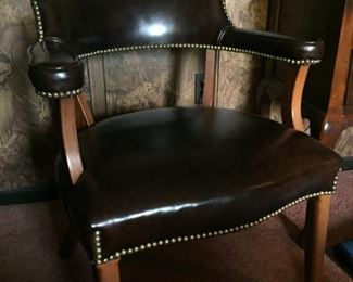 Leather chair.