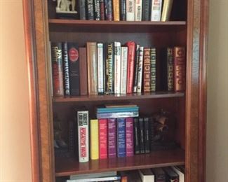 Books and book shelves.