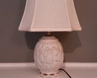 Vintage milk glass 3 way lamps (2). 