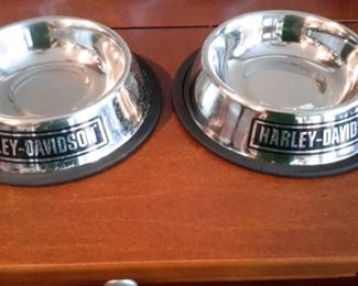 Harley-Davidson pet bowls!