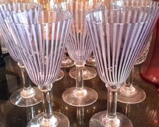 Stunning hand blown stemware.