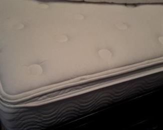King pillow top mattress and box springs.