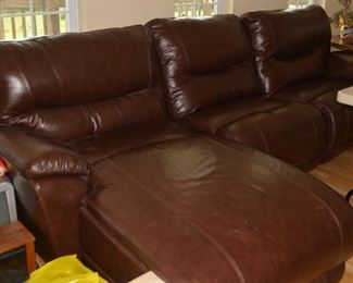 Very Nice Leather Sectional 