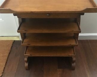 TIERED TABLE WITH DRAWER - RESTORATION HARDWARE