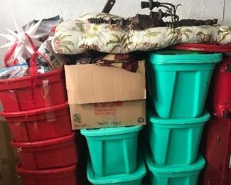 BINS YET TO BE UNPACKED