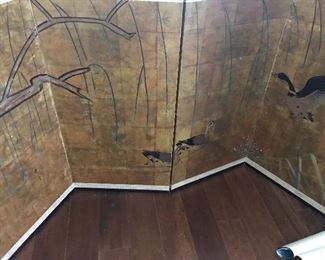 4 PANEL ASIAN SCREEN