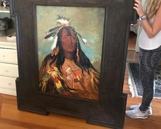 Large Troy Denton original oil on canvas