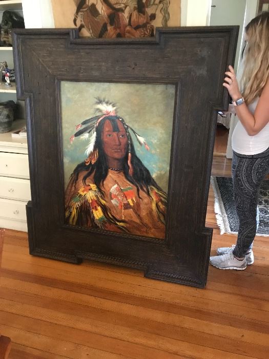 Large Troy Denton original oil on canvas