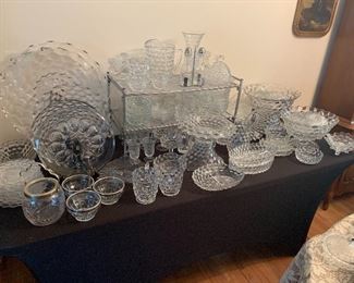 Large collection Fostoria glassware