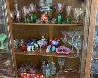 Vintage and antique glassware