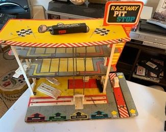 Raceway Pit Stop vintage toy