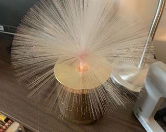 Vintage Mid century Fiber Optic lamp