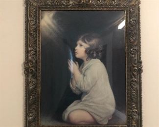 Framed girl in prayer