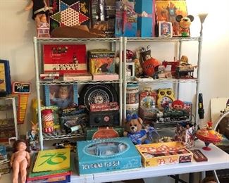 Large vintage toy and doll collection