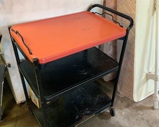 Vintage rolling cart