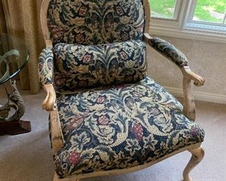 Pair Sherrill chairs with matching pillows