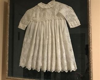 Shadow boxed baby dress $50