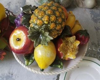 Glass Fruit Bowl Decor